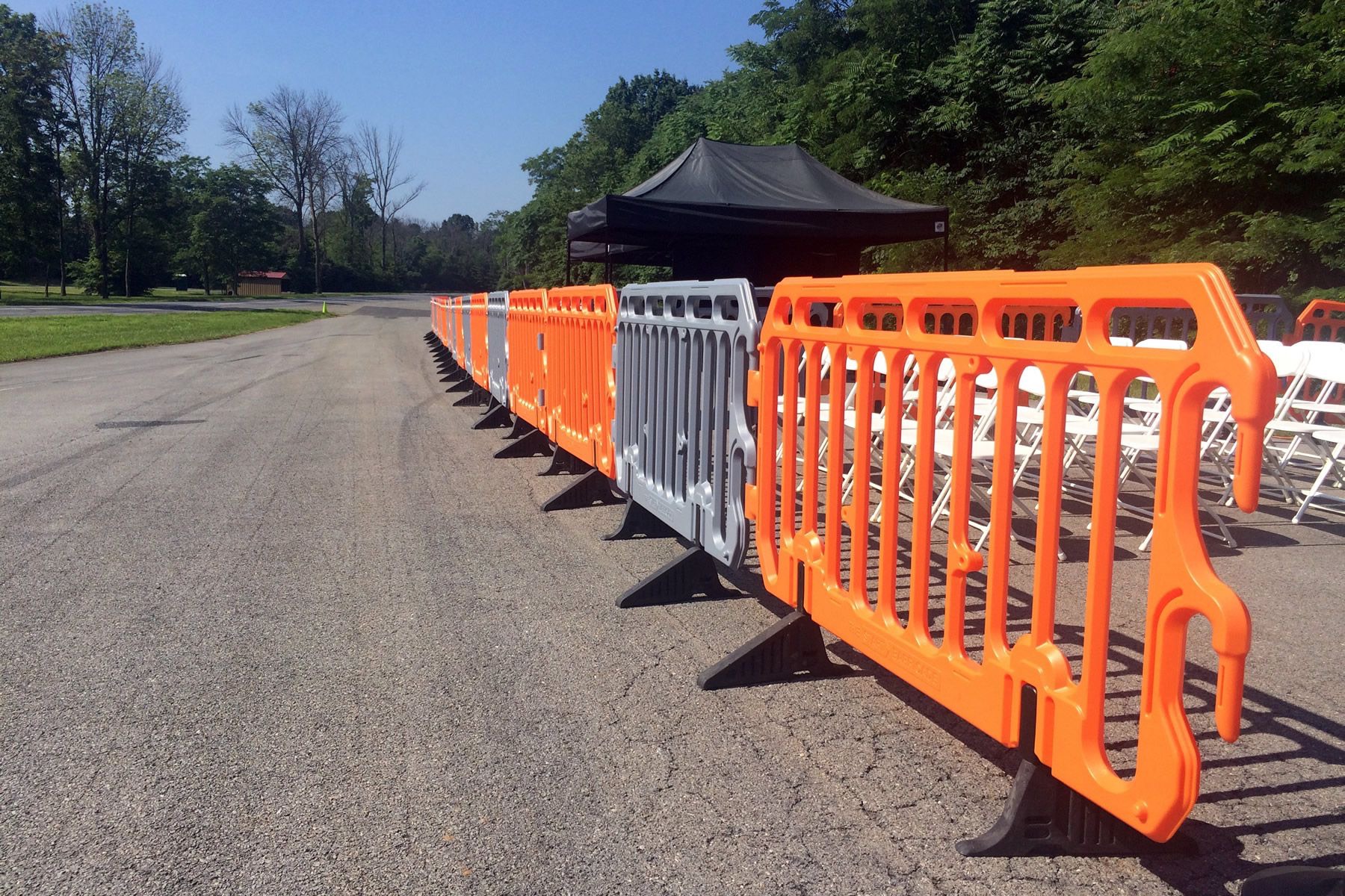 PVC1 piirdeaed/crowd barrier Rahvapark