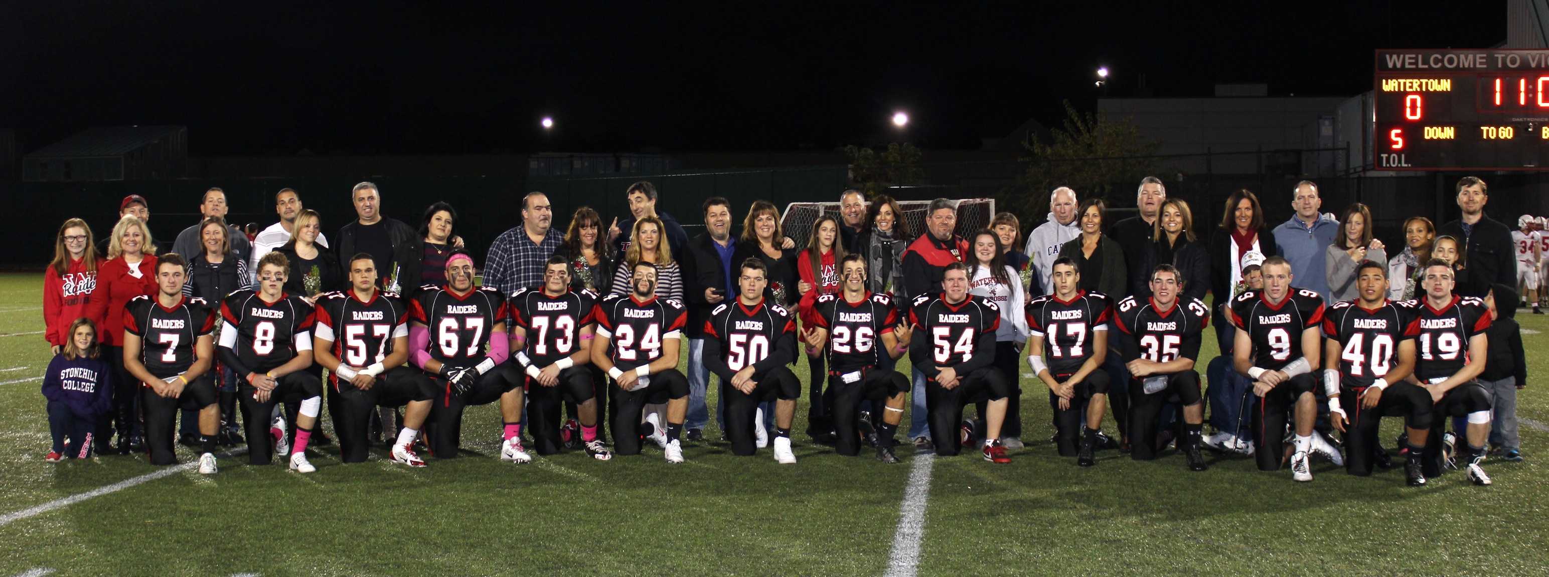 WHS football celebrates Senior Night with another victory The Raider