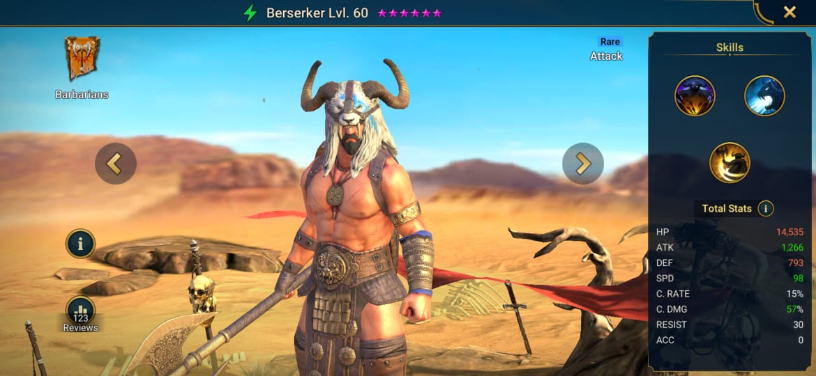 Raid Shadow Legends Berserker Build Artifacts & Masteries Guide