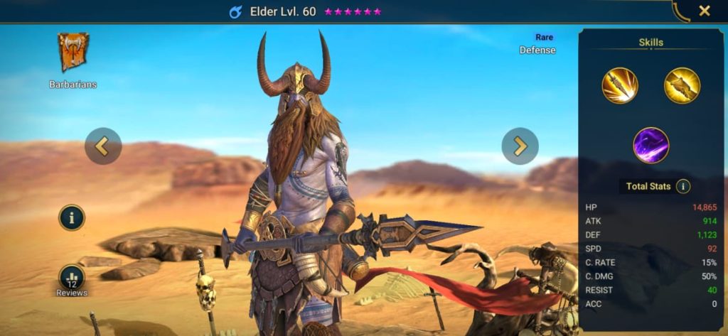 Raid Shadow Legends Elder Build Artifacts & Masteries Guide