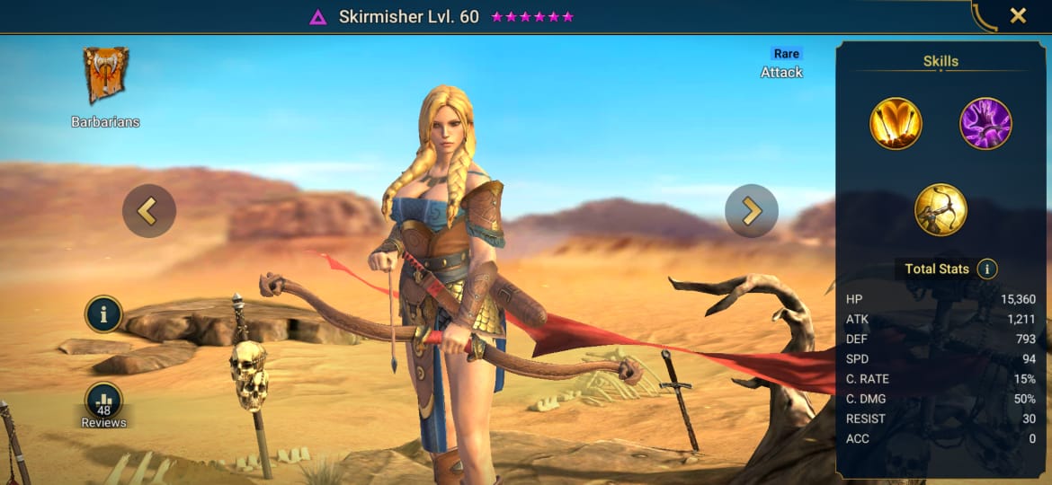 Raid Shadow Legends Skirmisher Build Artifacts & Masteries Guide