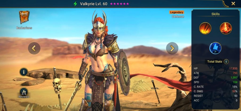 Raid Shadow Legends Valkyrie Build Artifacts & Masteries Guide