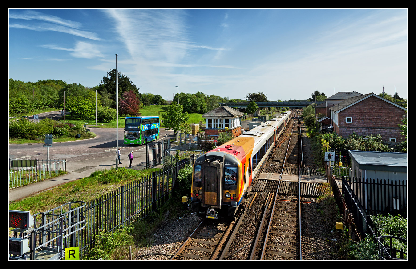 Nostalgic May 6 Swanage Steam & Double Decker Ferry (50 p.) Railroad