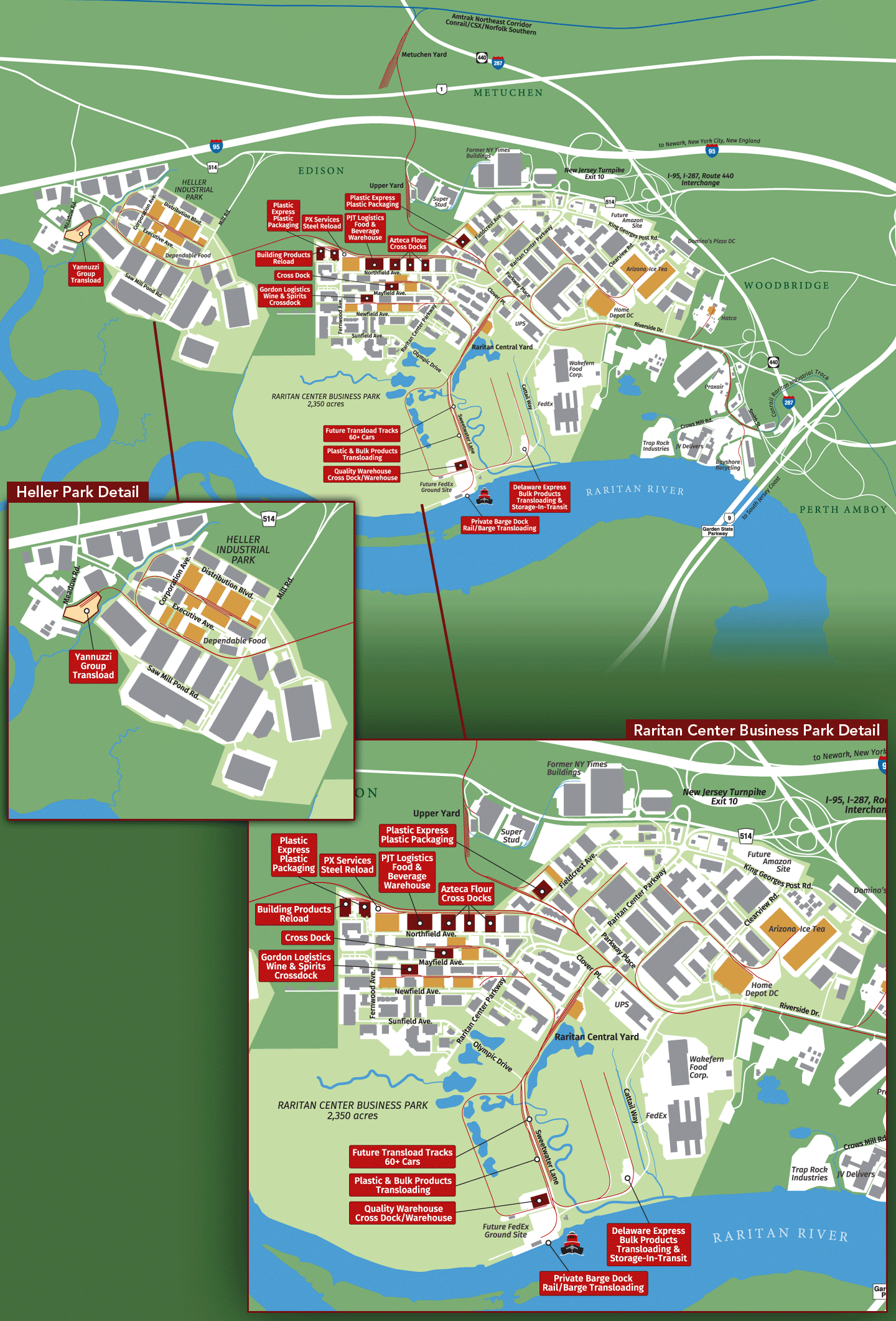 Raritan Center Map