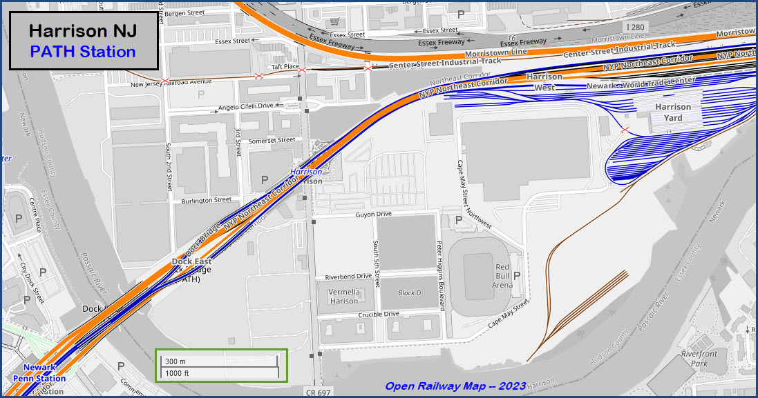 Harrison NJ Railfan Guide