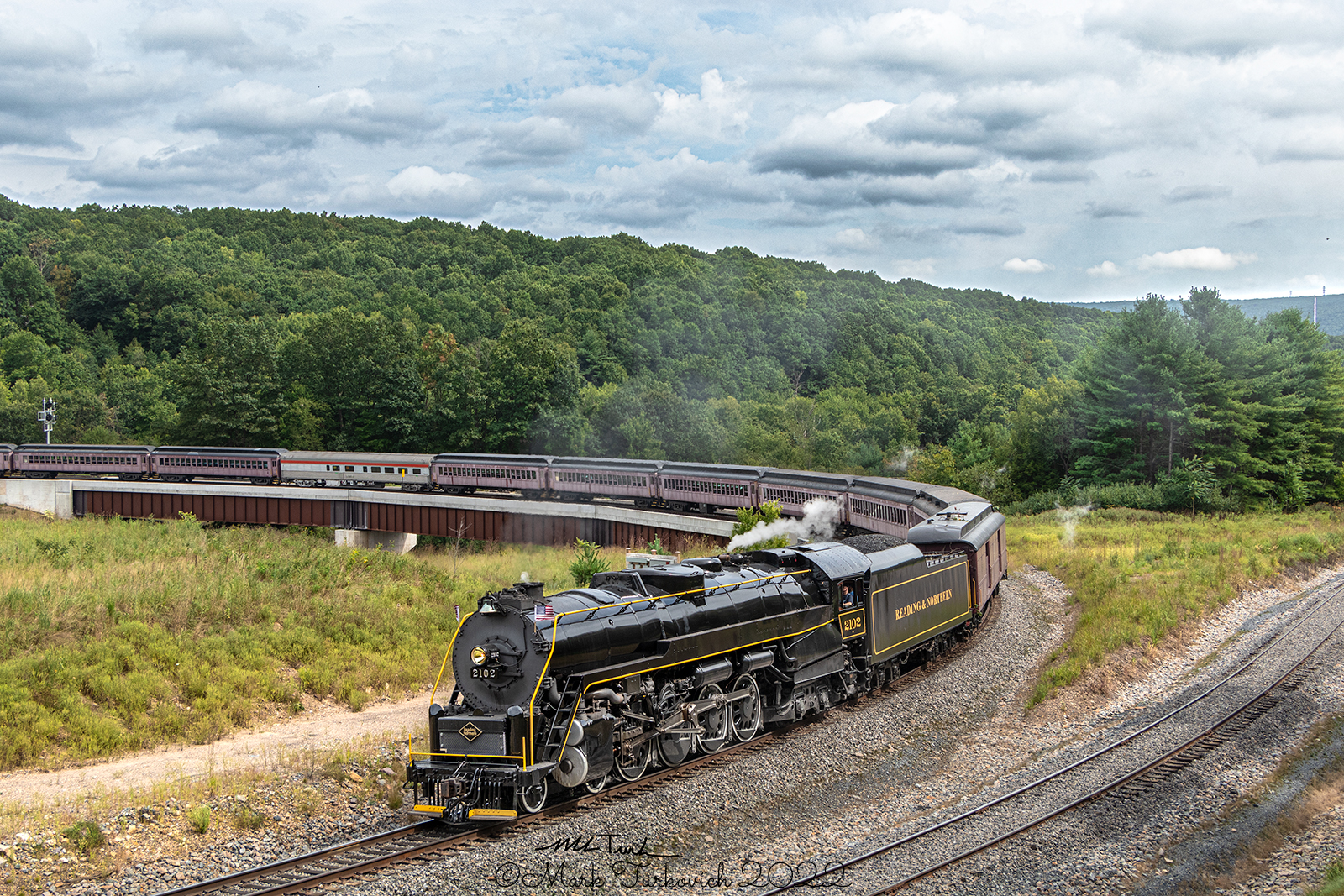 RDG 2102 Reading Company T1 in Nesquehoning, Pennsylva...