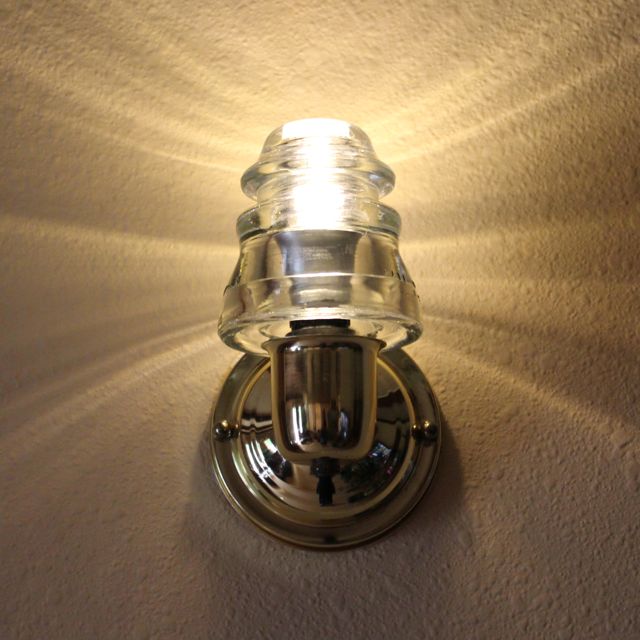 Insulator Sconce Replacement Bulb & Globe LED 500 lumens, dimming