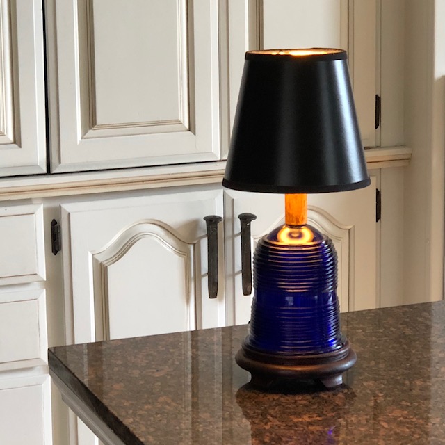 Runway Light Table Lamp LED 120V/6W 500 lumens Cobalt Blue