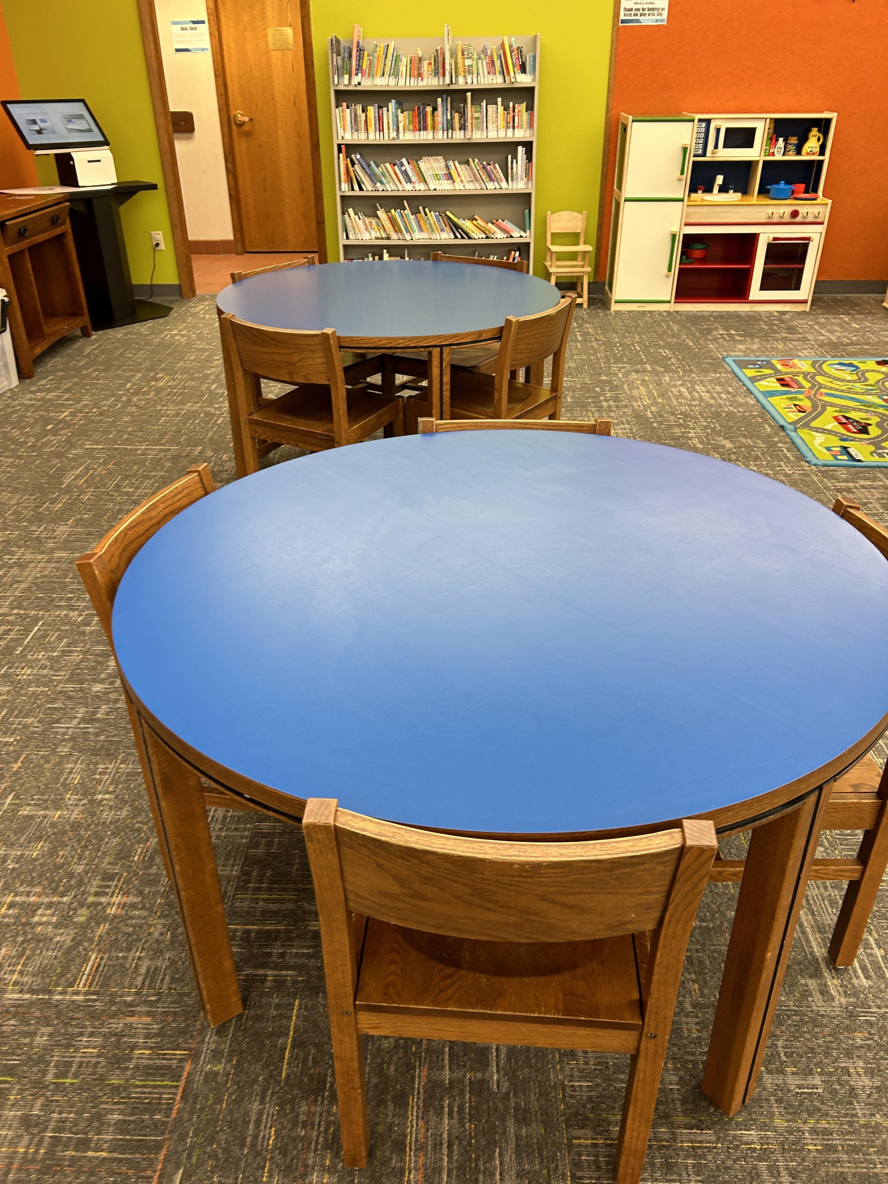 Children Table and Chairs Reaching Across Illinois Library System