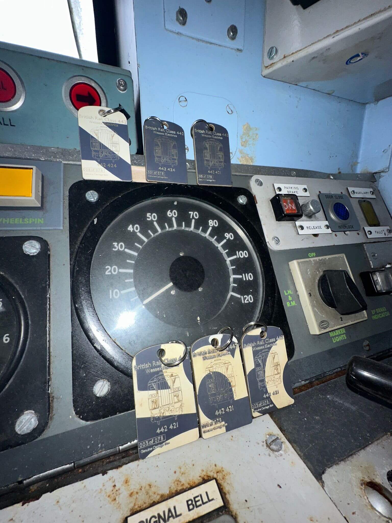 BR Class 442 Wessex Electrics Multicolour 2421 Rail Tags