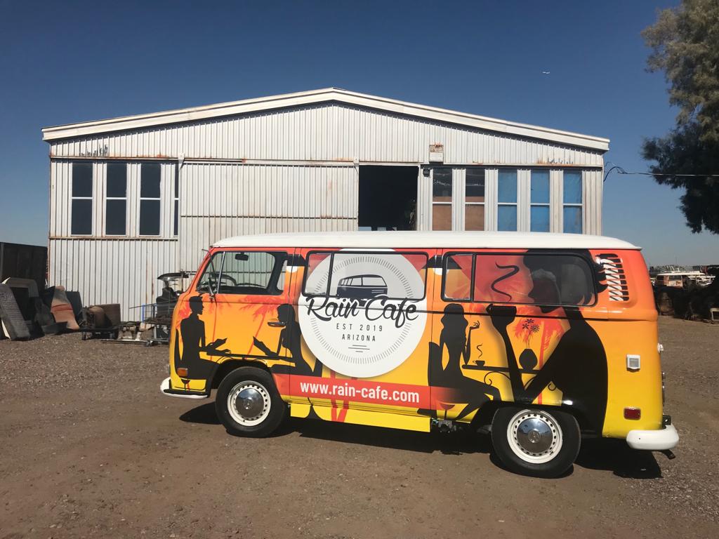 Rain Café Bus The Original cafe truck Bus in Phoenix Arizona