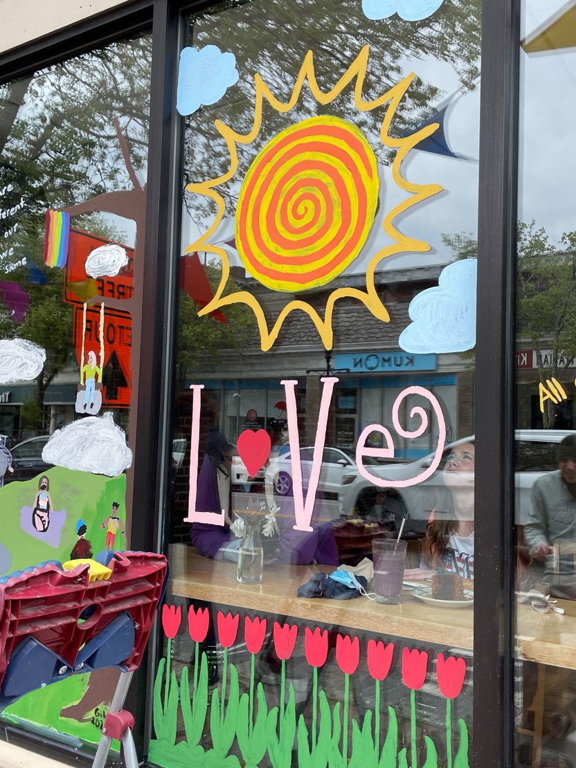 Arlington Heights Window Painting Arlington, MA Rainbow Commission