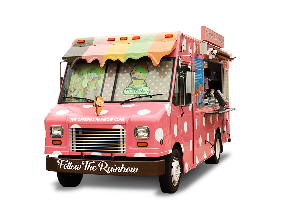 The Original Rainbow Cone Ice Cream Truck Rainbow Cone Truck