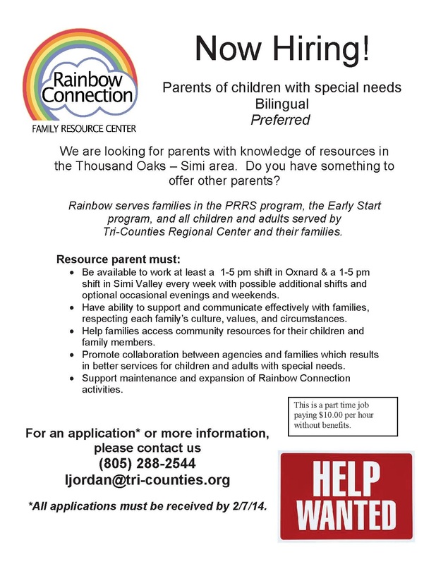 Job Opportunities RAINBOW CONNECTION FAMILY RESOURCE AND EMPOWERMENT