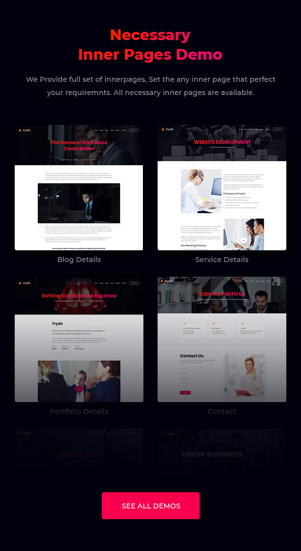 Trydo - Creative Agency & Portfolio WordPress Theme - 8