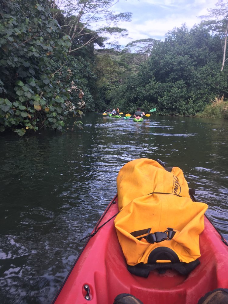 Rainbow Kayak Tours Wailua River Kayak & Waterfall Hike in Kauai, Hawaii
