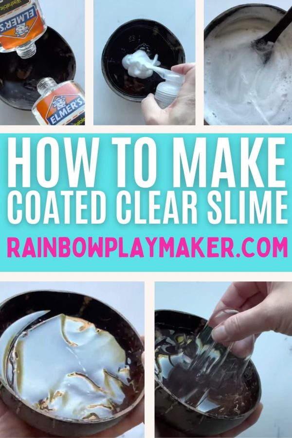 HOW TO MAKE COATED CLEAR SLIME