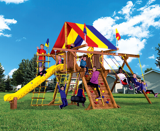 16A Rainbow Castle Pkg II Feature Model Rainbow Play Systems Spectrum