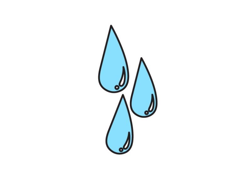 How To Draw Forms of Water Liquid Droplets & Ice Cubes (Super Easy