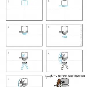 How To Draw Popular Minecraft Characters Easy Step By Step For Kids Rainbow Printables