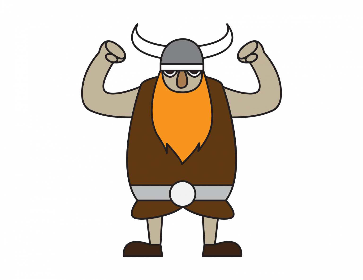 How To Draw a Funny Cartoon Viking Warrior for Young Kids Rainbow