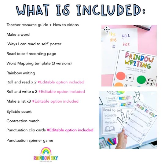 Grade 1 + 2 Reading Group Activities Literacy Block