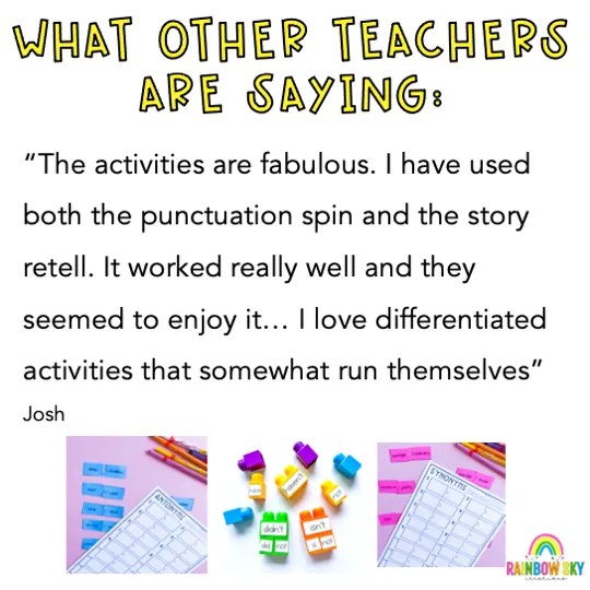 Grade 3 + 4 Reading Group Activities Literacy Block