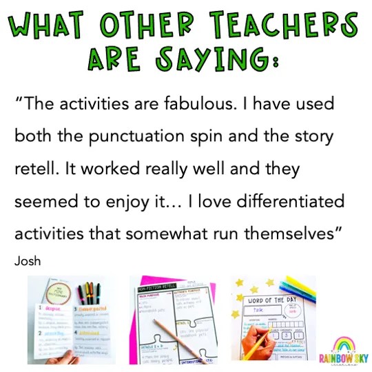 Grade 5 + 6 Reading Group Activities Literacy Block