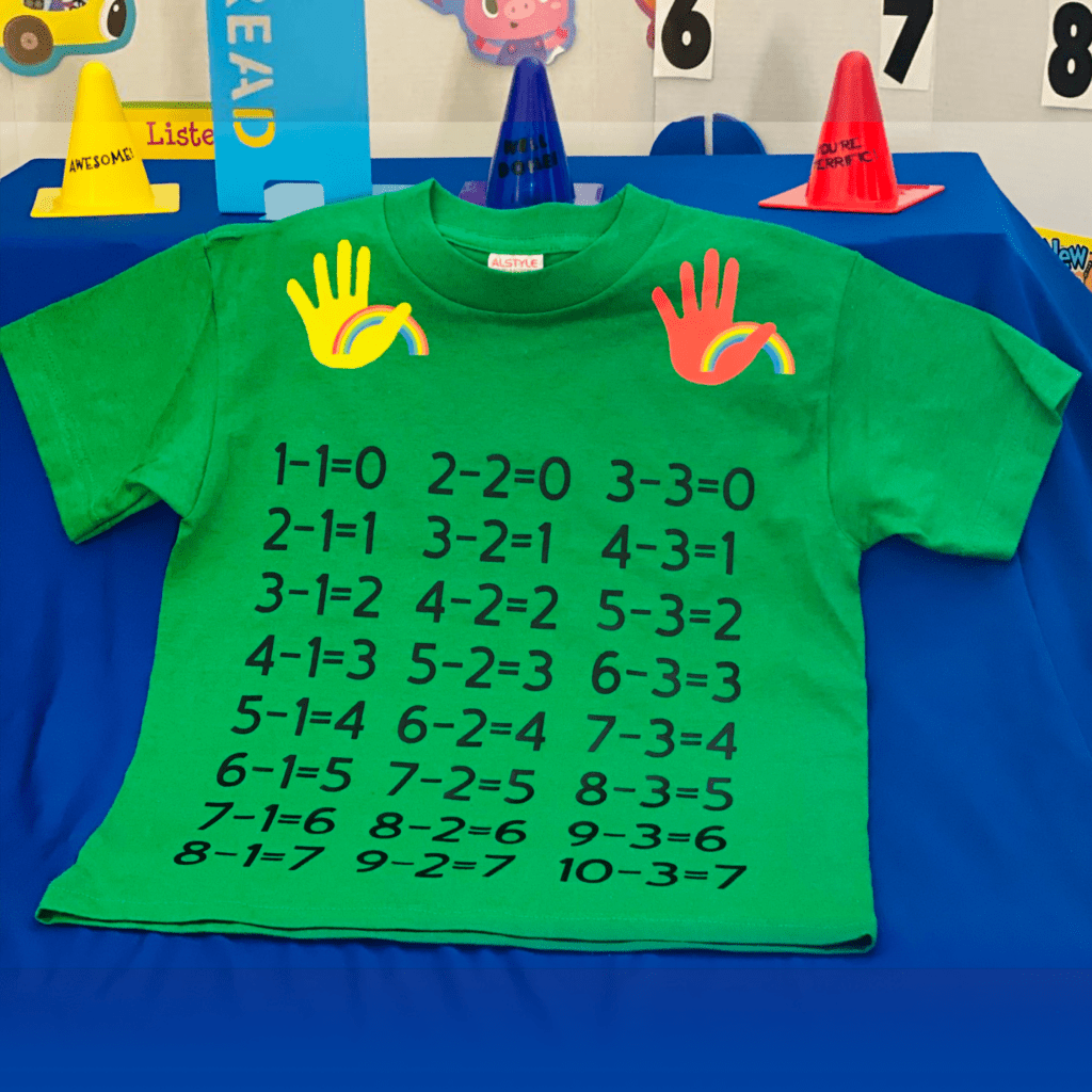 Subtraction Shirt Rainbows Of Learning