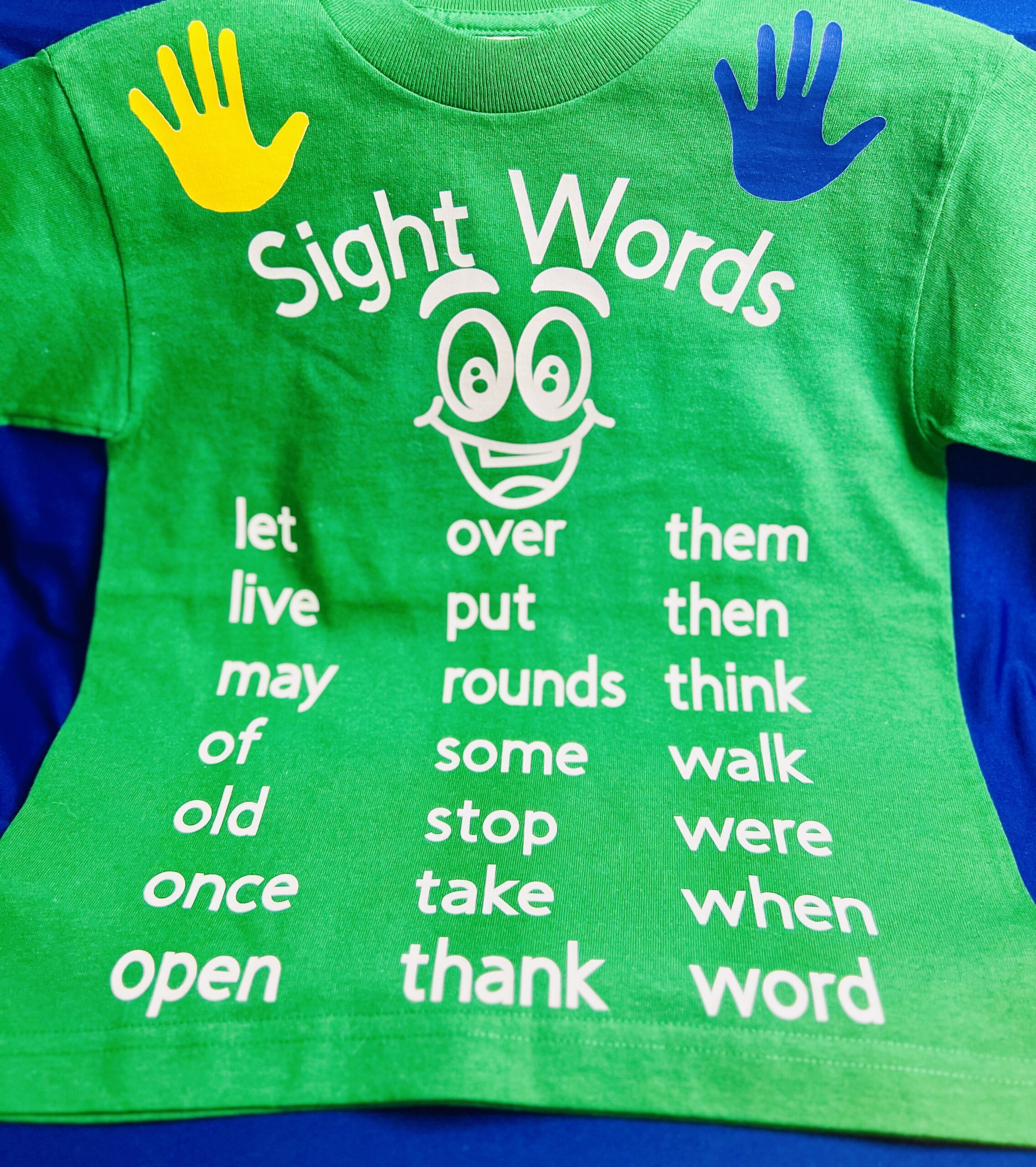 1st Grade Sight Word Shirt (Green) Rainbows Of Learning