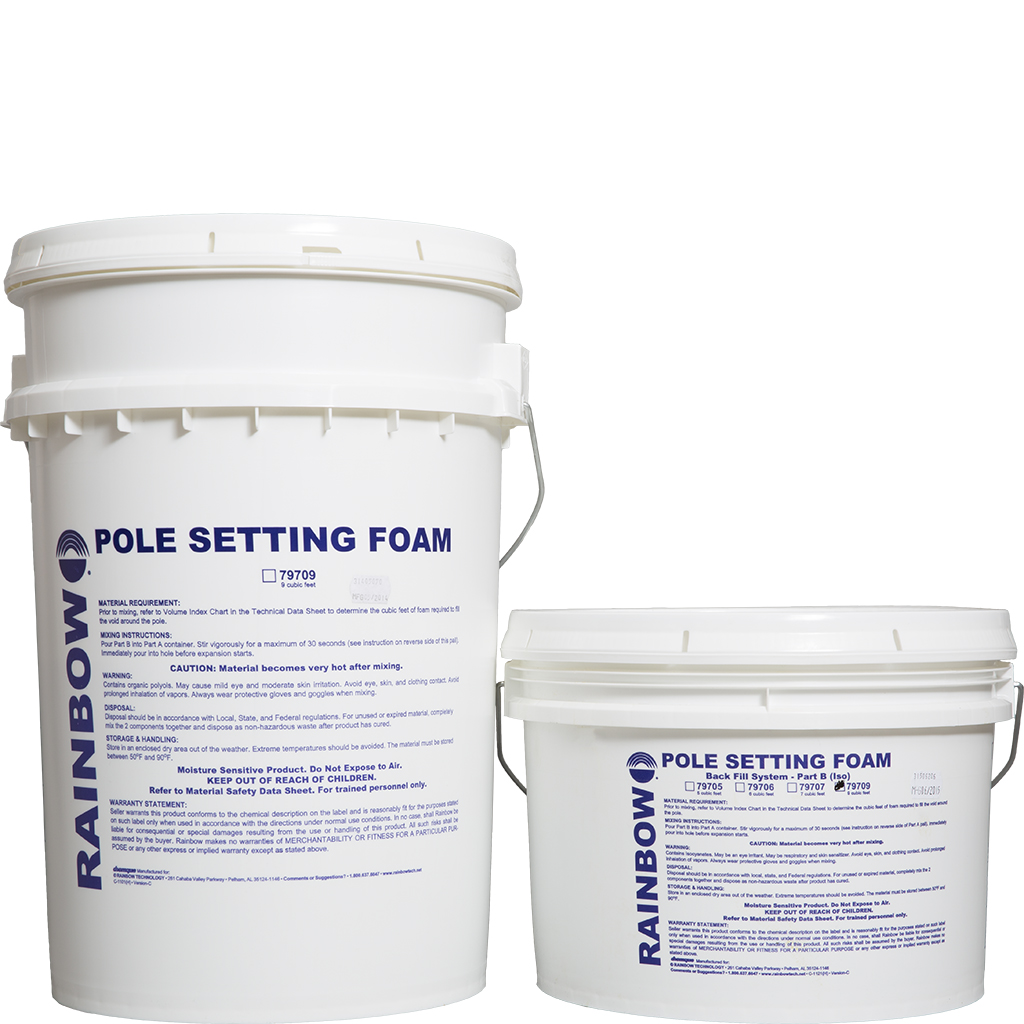 Pole Setting Foam Rainbow Technology