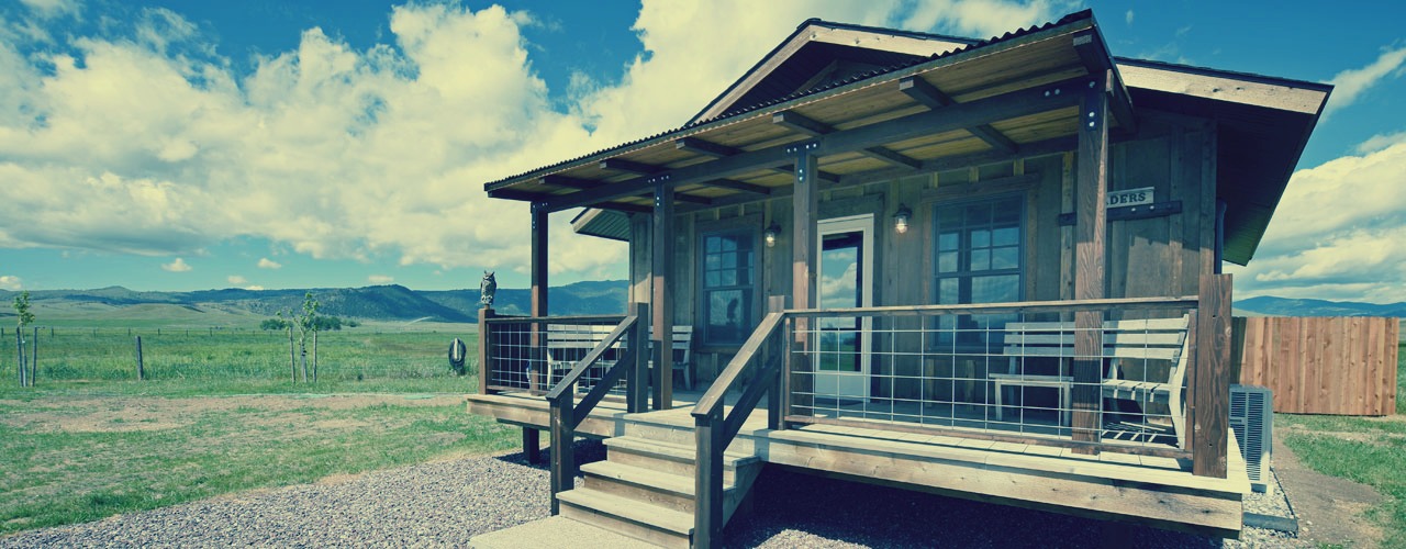 The Trapper Cabin at the Rainbow Valley Lodge in Ennis, Montana
