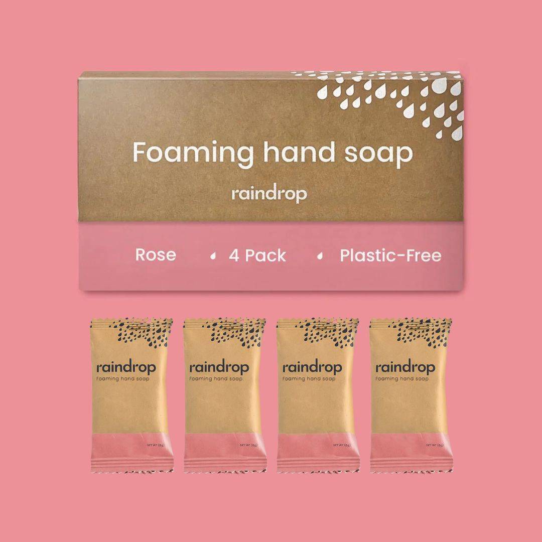 PlasticFree Foaming Hand Soap Refills £1.20 Per 300ml Refill Raindrop