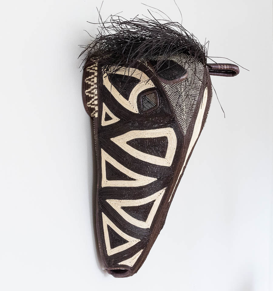 Large Black & White Horse Mask Rainforest Baskets