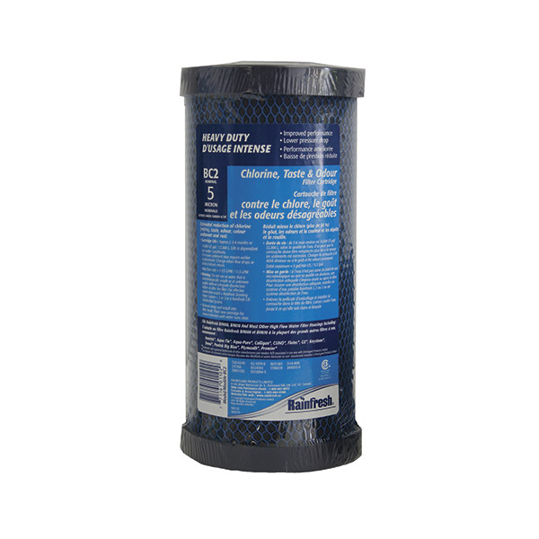 High Flow Chlorine Removal Carbon Filter Cartridge Rainfresh
