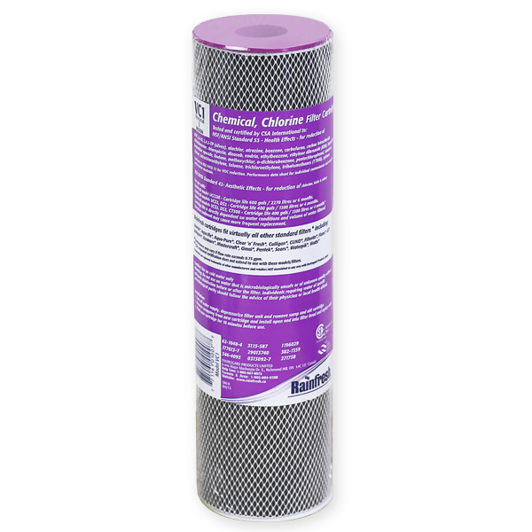 Chemical Removal Filter Cartridge, VC1 Rainfresh Water Filters