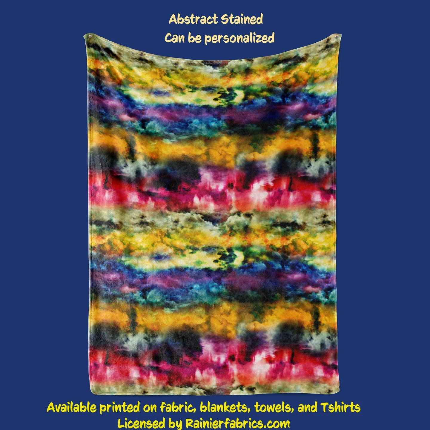 Abstract Stained Blanket Rainier Fabrics
