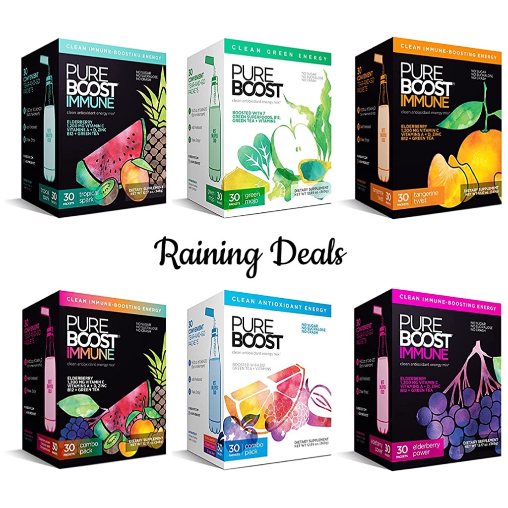 Pureboost Energy Drink Mixes Raining Deals