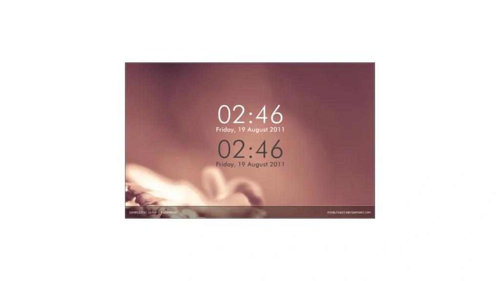 Simplistic Clock RAINMETER