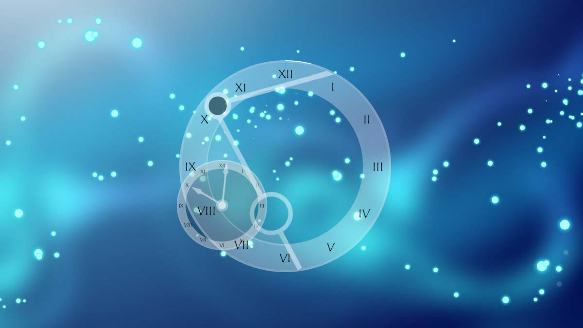 Neon clock rainmeter snowriter
