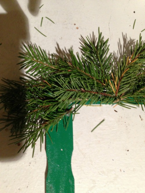 Paint Stick Evergreen Wreaths