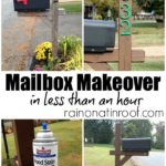 Mailbox Makeover in less than an hour {rainonatinroof.com} #mailbox #makeover #thompsons