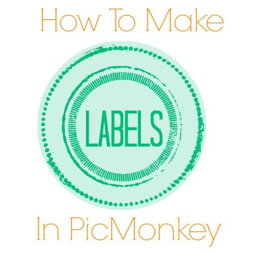 How to use picmonkey to make labels