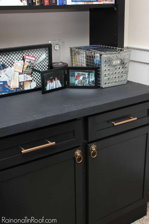 Wow! Big change - love the black on black. Man Cave Makeover: The Built-Ins