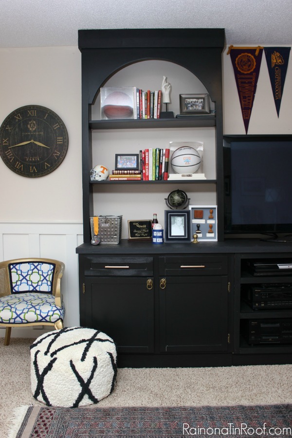 Wow! Big change - love the black on black. Man Cave Makeover: The Built-Ins