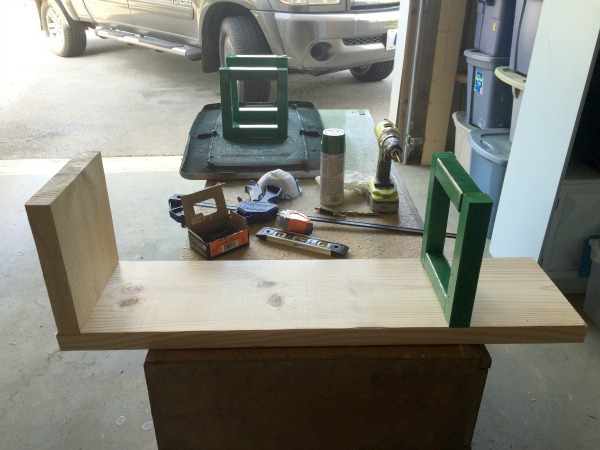 Assembling the diy bookshelf from the ground up - Rain on a Tin Roof