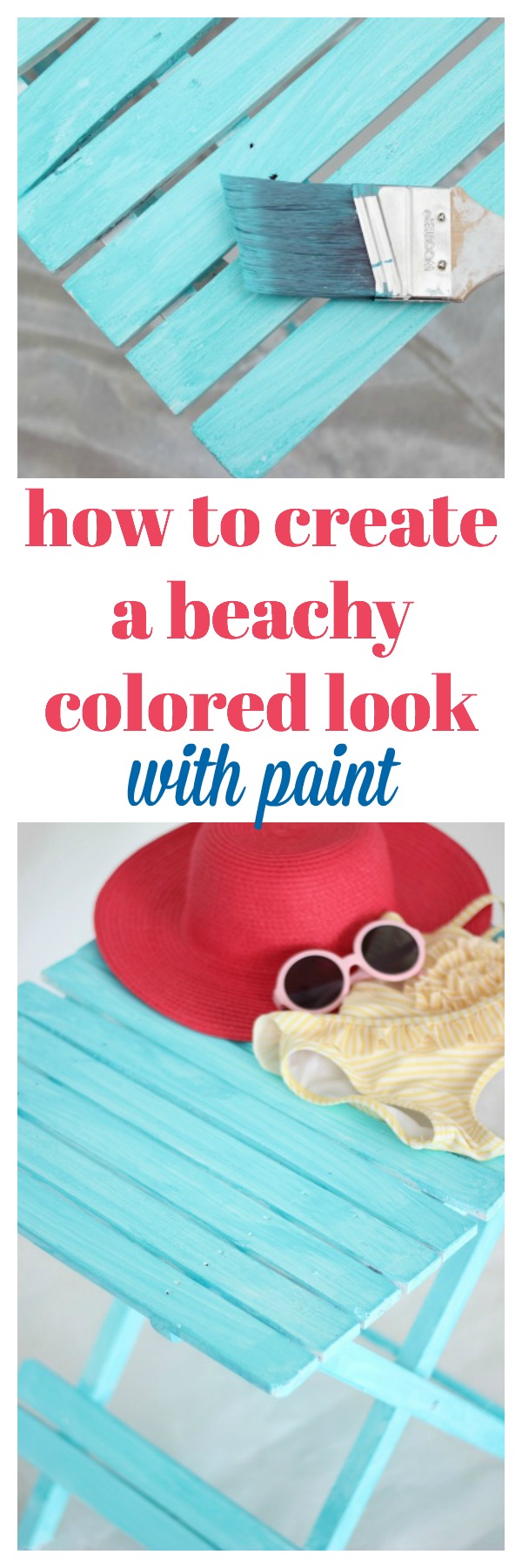 How to Get a Beachy Look with Paint | DIY Beachy Decor | Furniture Glaze Recipe | Furniture Makeover Ideas | Furniture Glaze Technique 