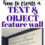 How to Create an Object and Text Feature Wall | Perfect for a kid's room and totally customizable! Great way to add a kid's unique personality to their room!