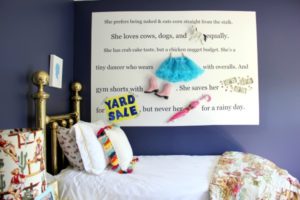 How to Create an Object and Text Feature Wall | Perfect for a kid's room and totally customizable! Great way to add a kid's unique personality to their room!