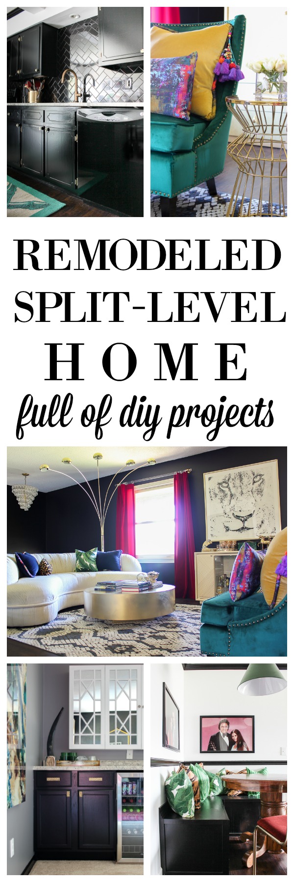 Need ideas for updating your split level or bi level home? This renovated split level home is full of DIY home improvement projects and ideas!